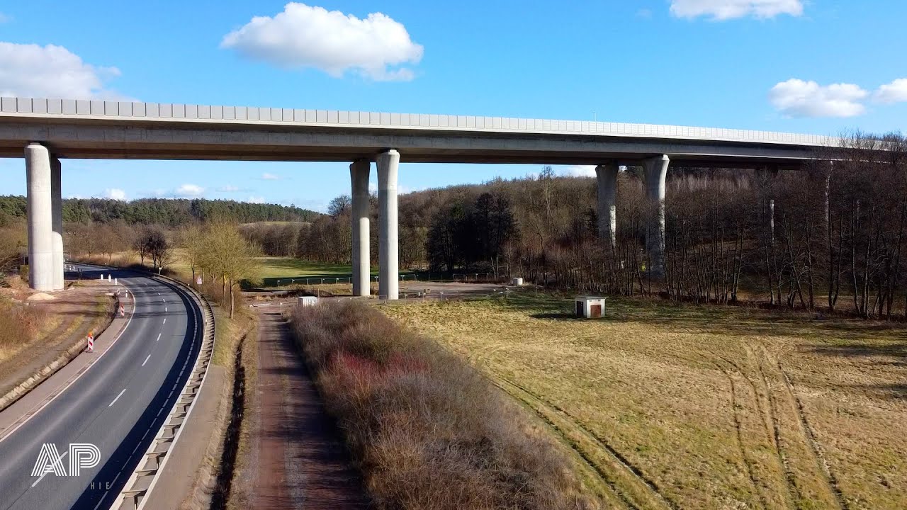 Weiterbau der A49: Die Gleentalbrücke im Februar 2025