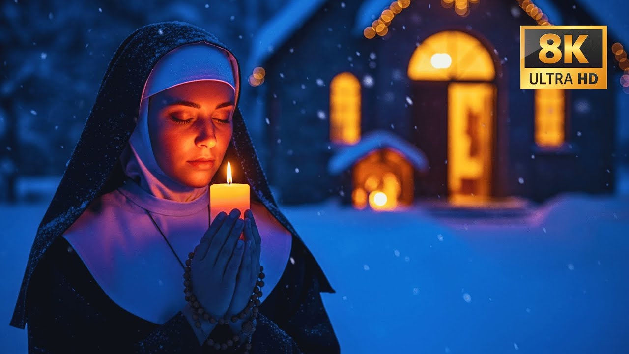 Silent Moon Over the Abbey | Gregorian Chants for Restful Sleep ✝️ 528Hz