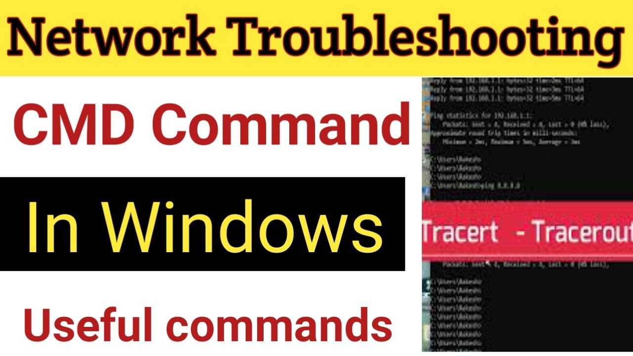 Network Troubleshooting Command In Windows CMD - Part-01