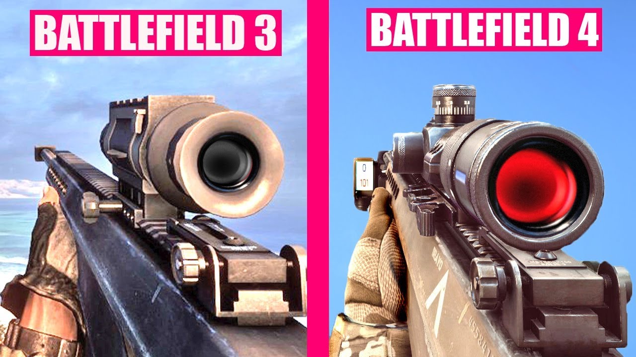 Battlefield 4 vs Battlefield 3 - Weapons Comparison
