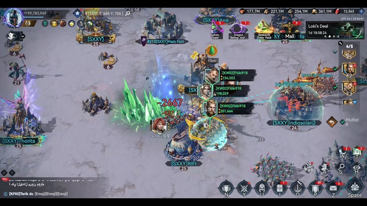 Viking Rise KVK 7 - Z2 Full Fight | Kingdom 202/213 vs Kingdom Kingdom 284/283