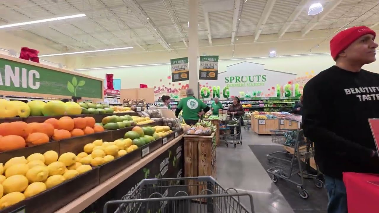Shopping at Sprouts Farmers Market in Centereach NY (GRAND OPENING) - FPV (No Commentary)
