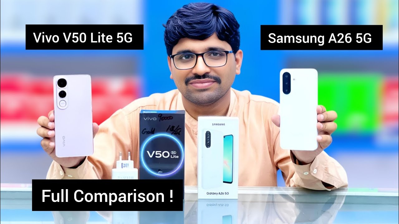 Vivo V50 Lite 5G vs Samsung A26 5G | Full Comparison | brothermobile3020