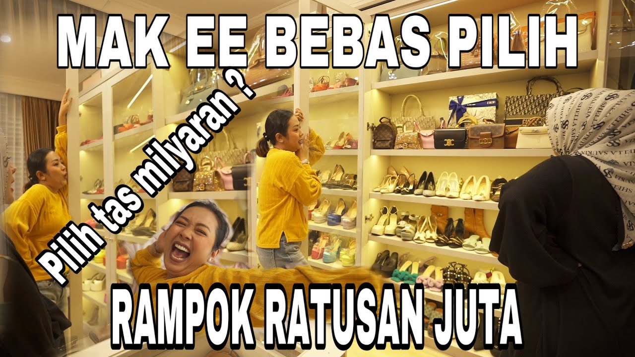 MAK EE NGERVMPOK DIWARDROBE KAK SHELL !! SEMUA DI BUNGKUS !! TOTAL RATUSAN JUTA ??