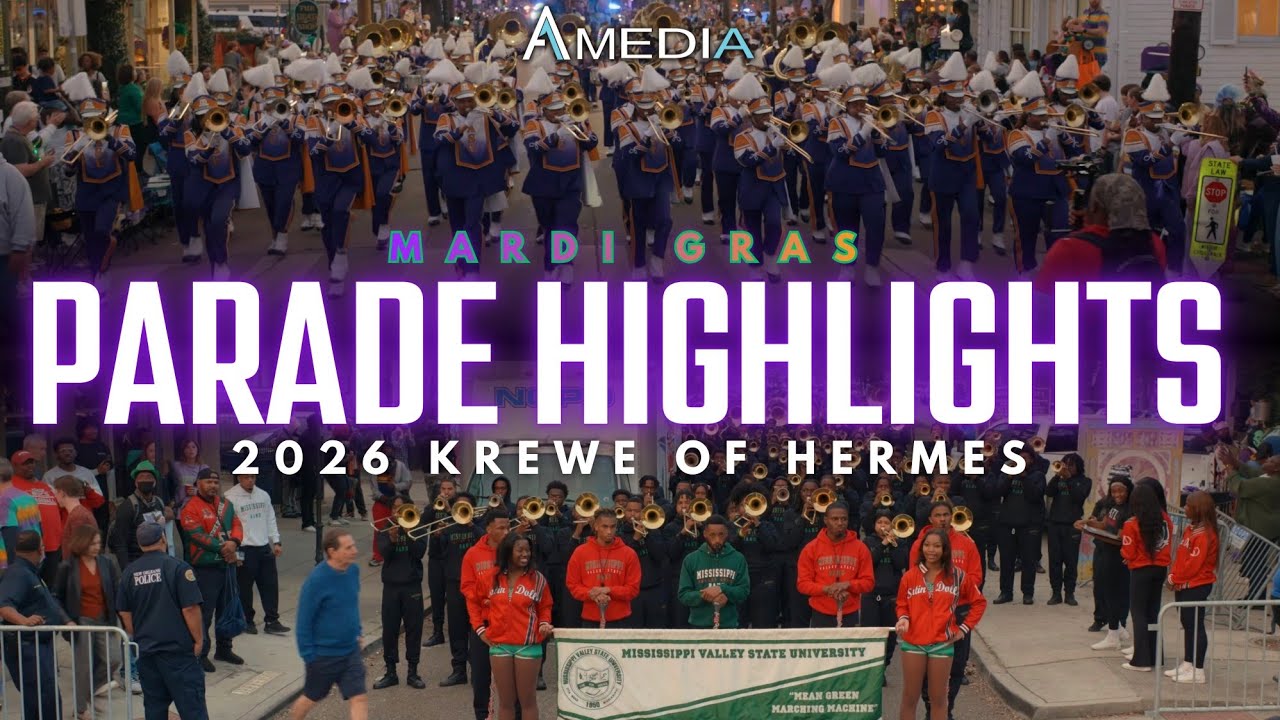 Krewe of Hermes - Parade Highlights  | Mardi Gras  2026 | 4K 🔥🎥🎬‼️