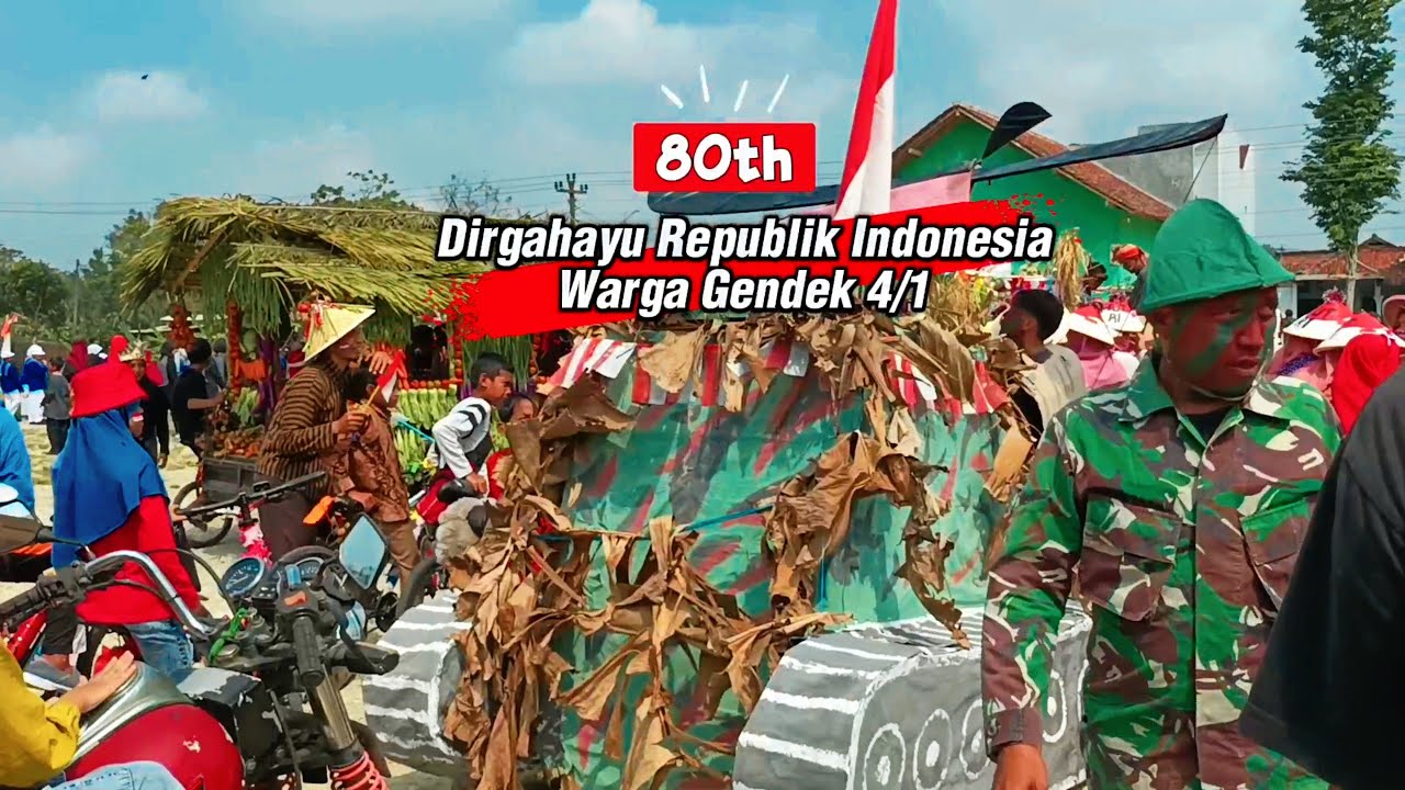 Karnaval HUT RI  Warga Gendek 4/1 Jatimulyo Alian