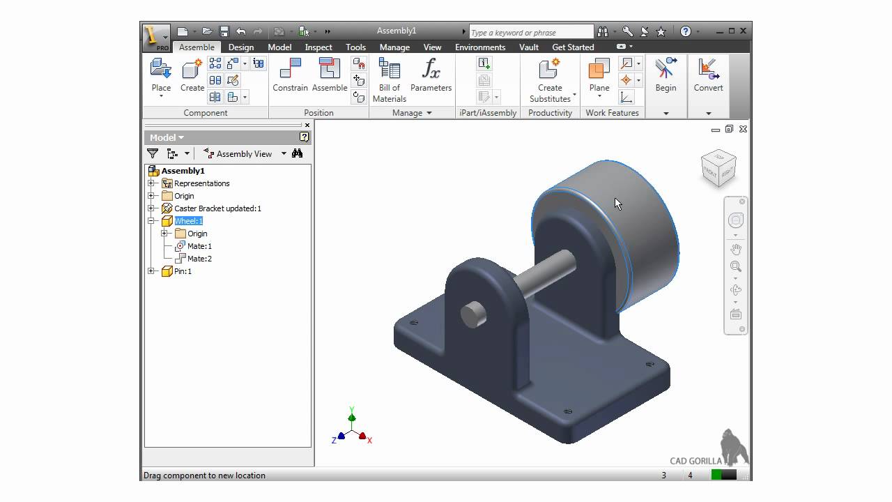 Autodesk Inventor Tutorial - Contact Sets