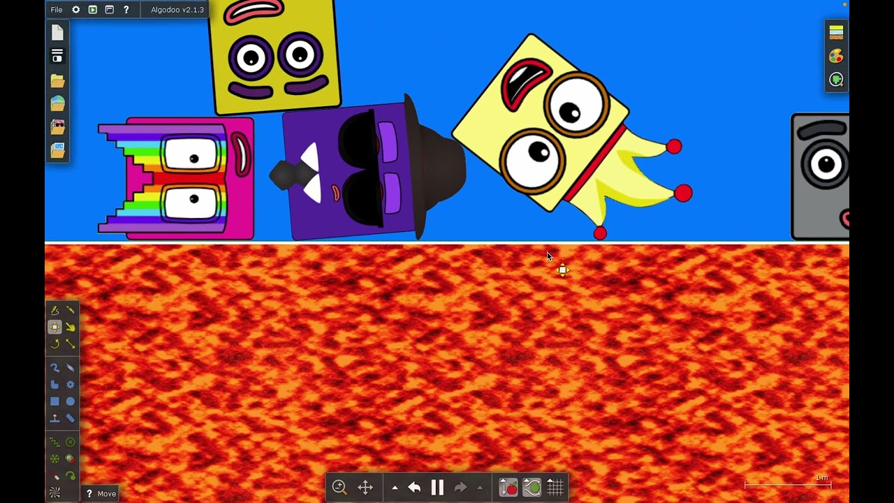 NUMBERBLOCKS FLOOR IS LAVA