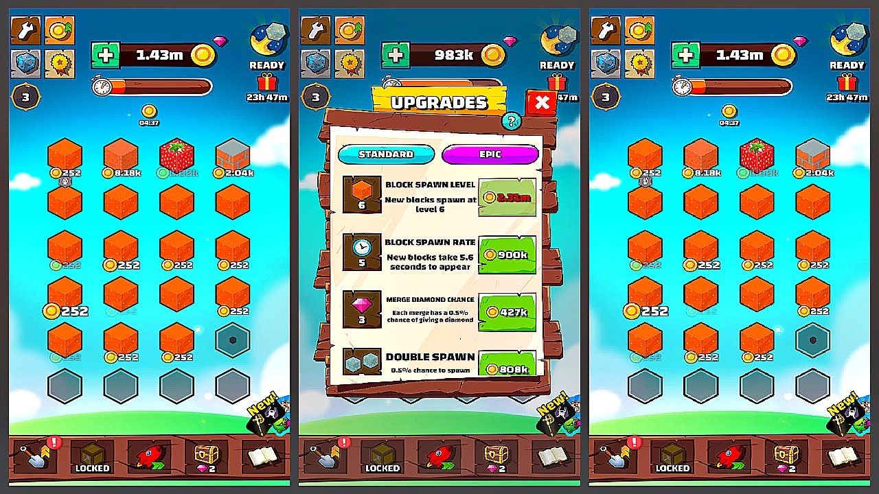 Mergecraft - Idle Merge RPG (Gameplay Android)