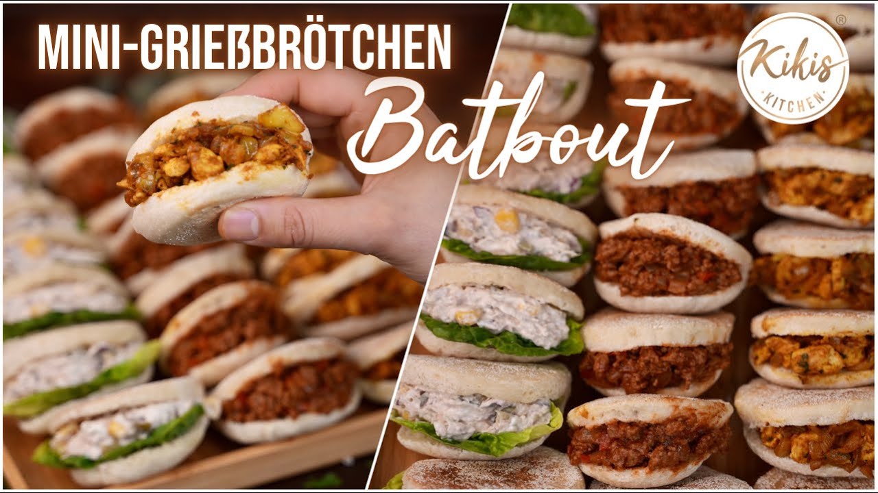 Marokkanische Batbouts - kleine Grießbrötchen mit 3 Füllungen / Ramadan mit Kiki
