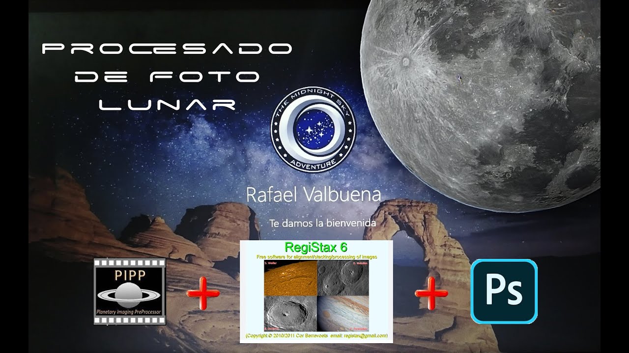 Procesado de Foto Lunar con PIPP, RegiStax 6 & Photoshop CC