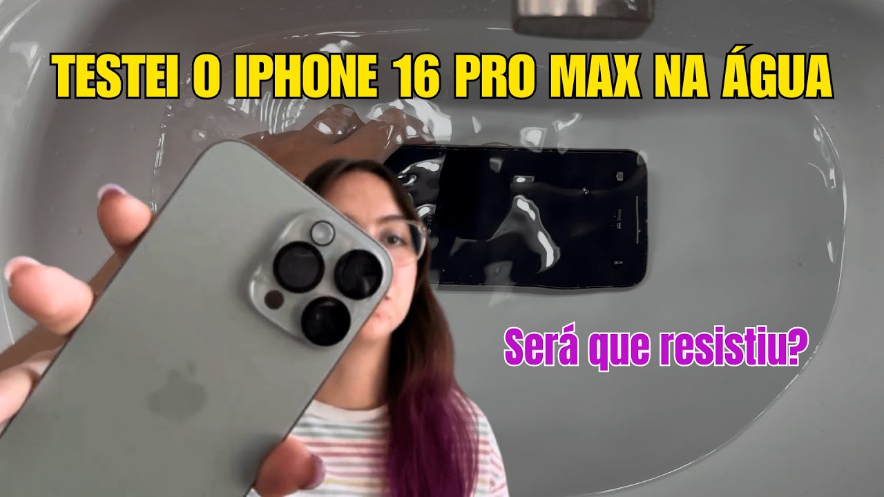 Teste de água iPhone 16 pro max [water test]