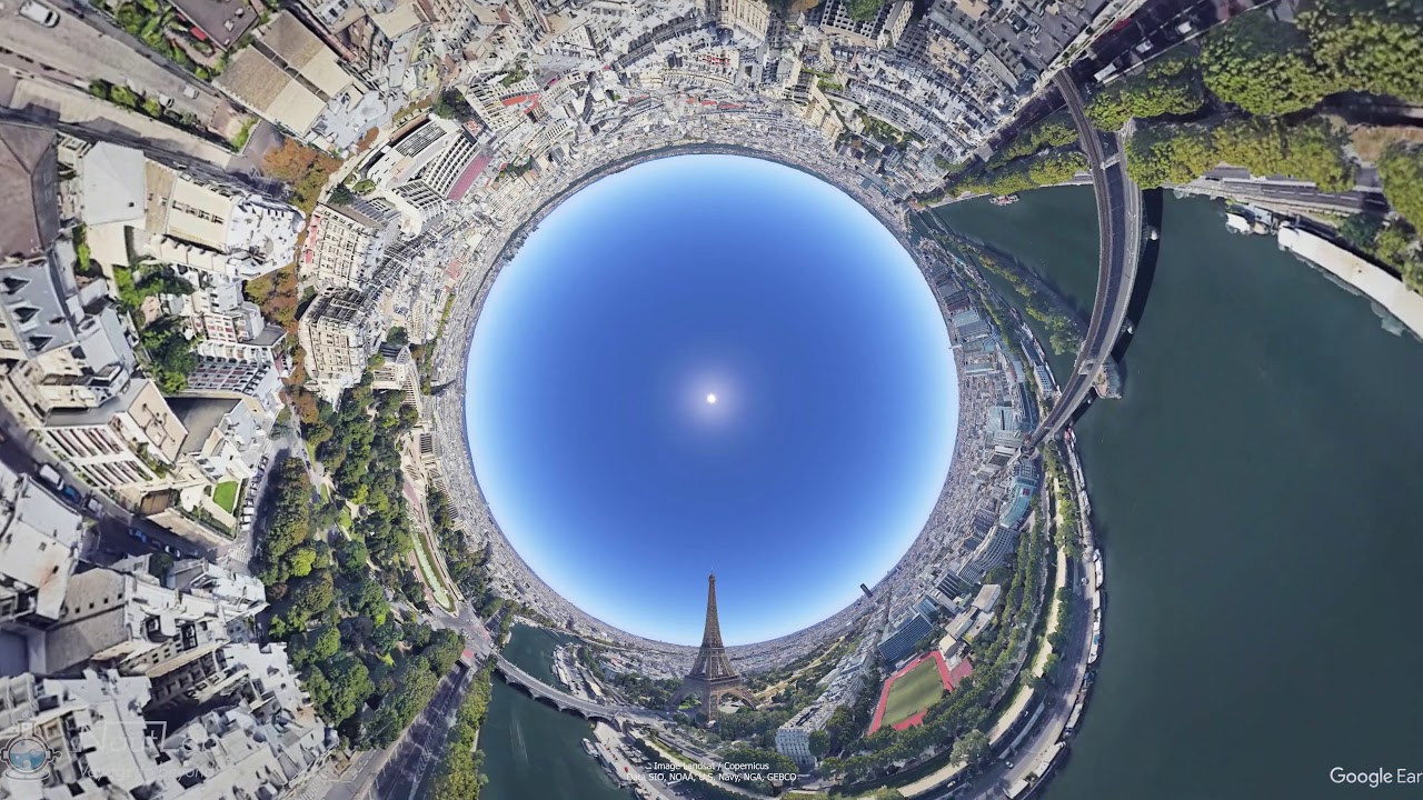 Paris Aerial 4K 360
