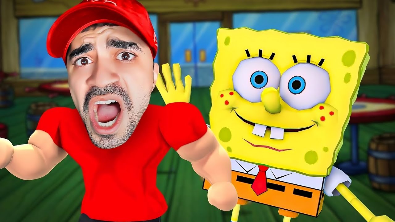 الهروب من عالم سبونج بوب الشرير 😱❌ - شوفوا من طلع لي 😭🚫 | Roblox