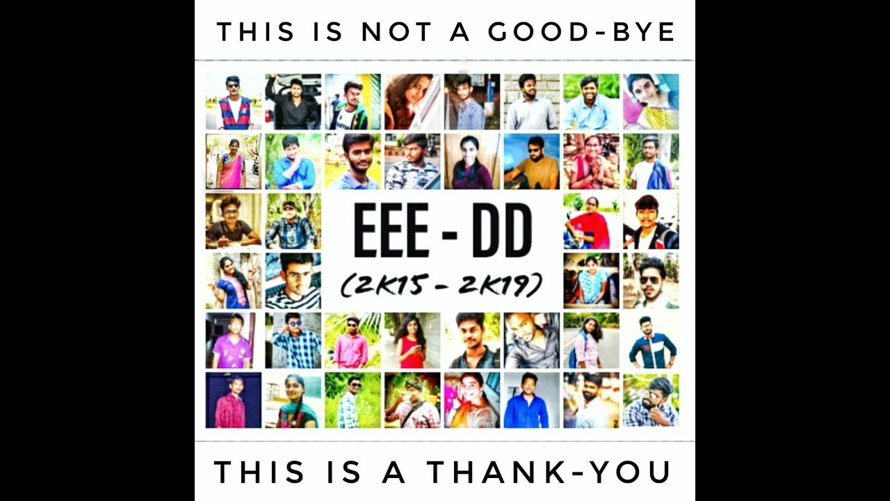 EEE - DUAL DEGREE (2k15 -2k19) || SV UNIVERSITY || FAREWELL TRIBUTE ||