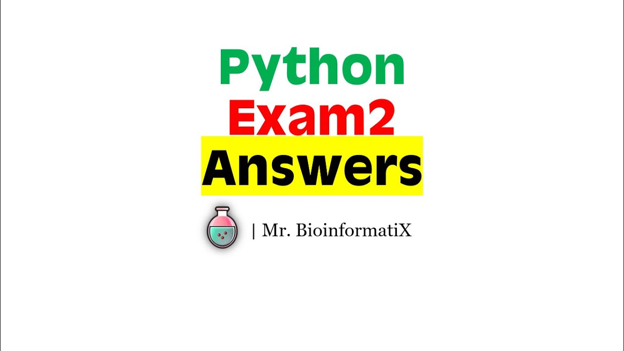 Python Exam 2 Answers