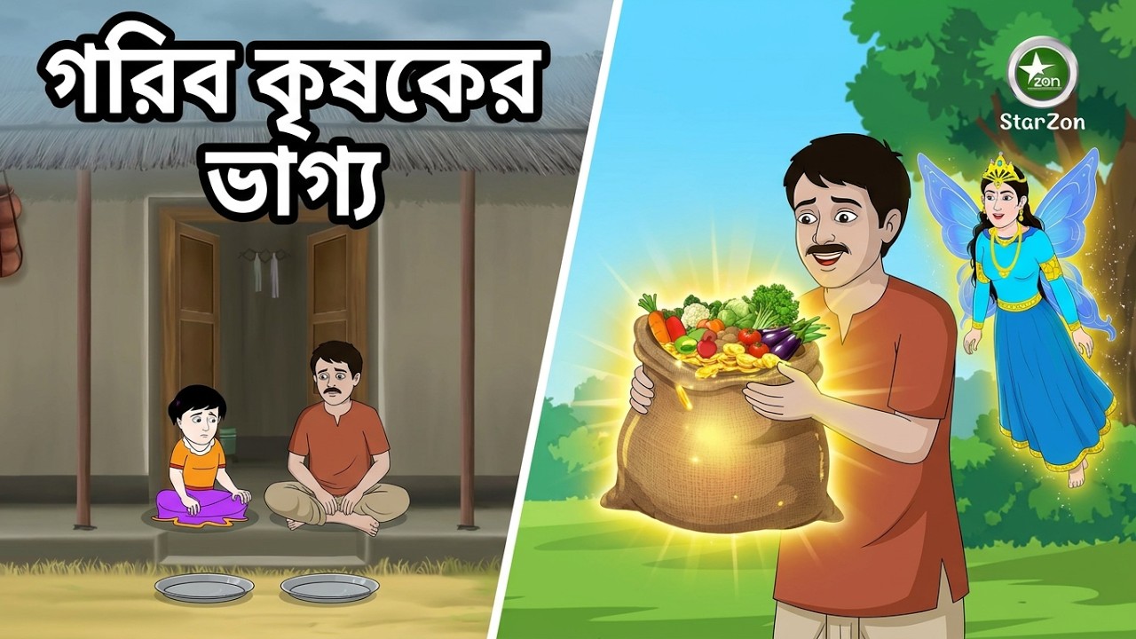ভাগের জাদুর ঝুলি | পরী ও গরিব কৃষকের গল্প | Bangla Fairy Tale | Bangla Moral Story