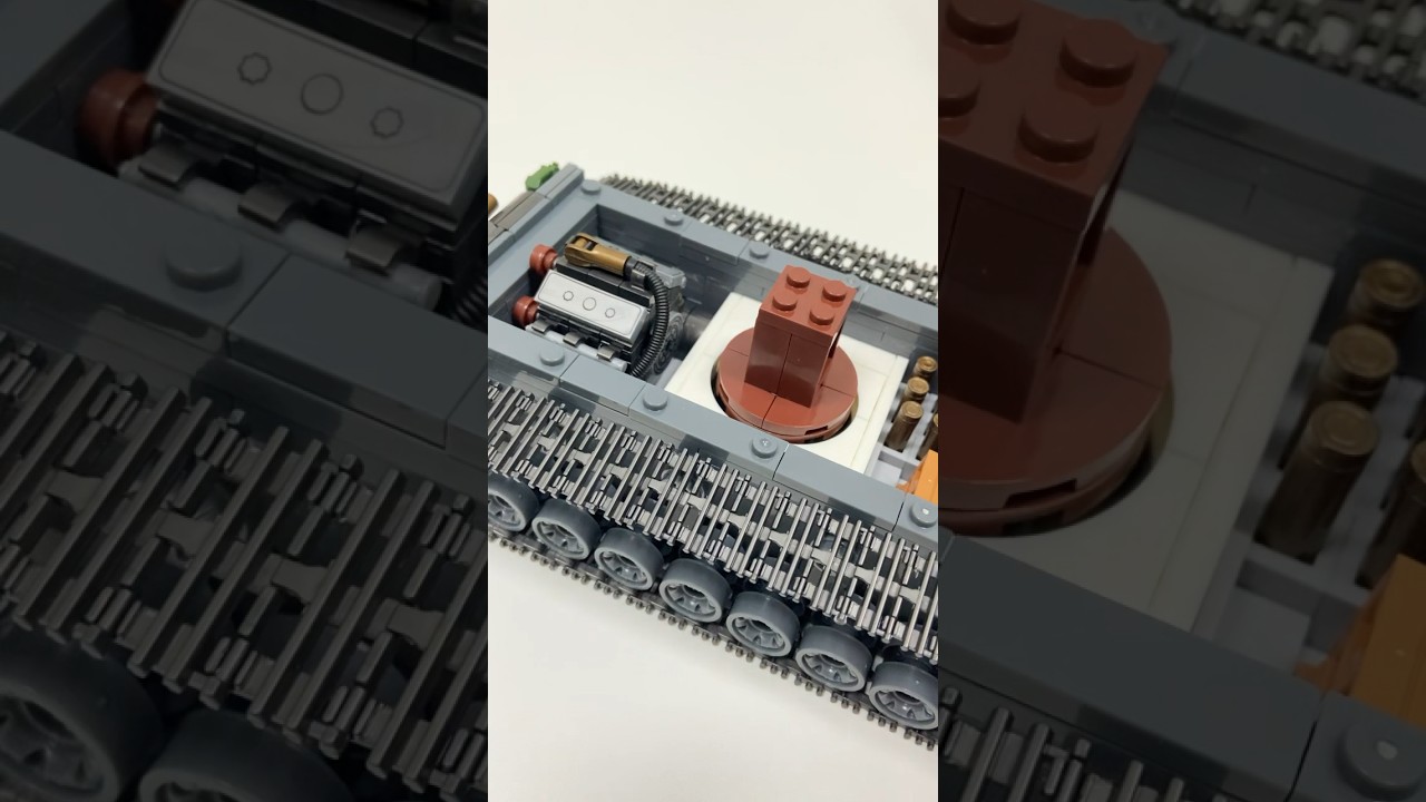 Interior and Quick-release of QuanguanPanzer IV#lego #ww2 #tank #moc#quanguan