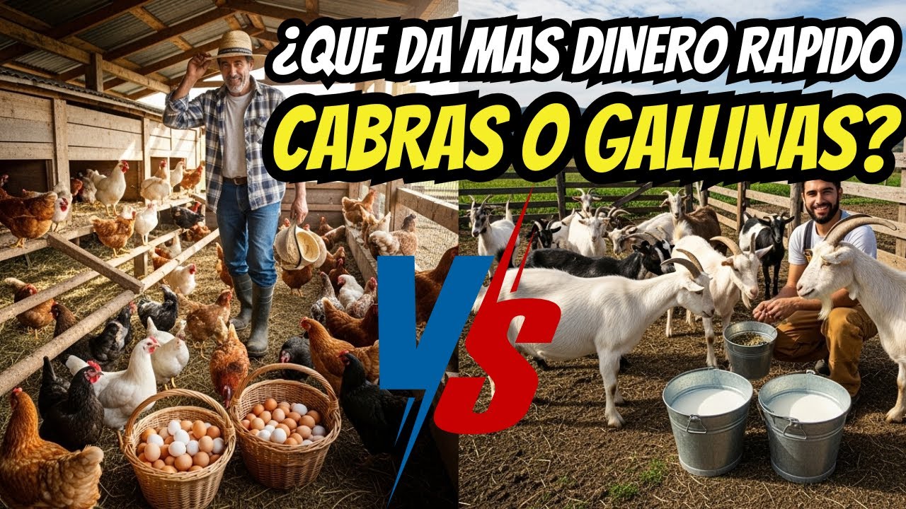 CABRAS vs GALLINAS &iquest;Cu&aacute;l da m&aacute;s dinero en menos tiempo