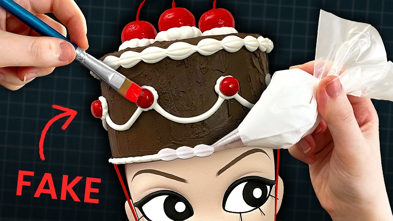 creating a *CAKE* themed sculpture