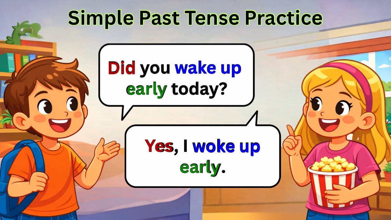 English Speaking Practice for Beginners | Simple Past Tense | English Learning | Learn English 