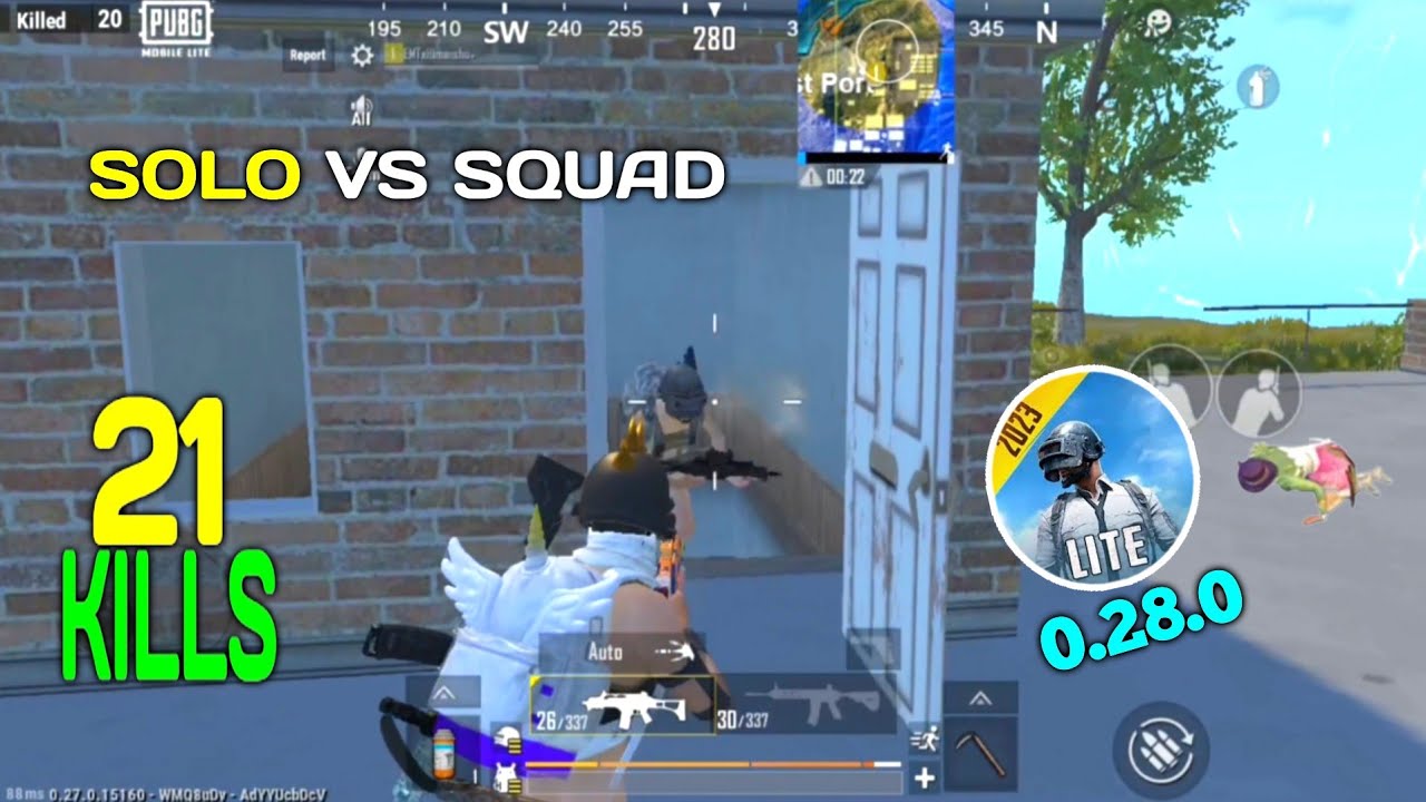 21 KILLS😱 PUBG LITE SOLO VS SQUAD COMEBACK GAMEPLAY PUBG LITE UPDATE 0.28.0