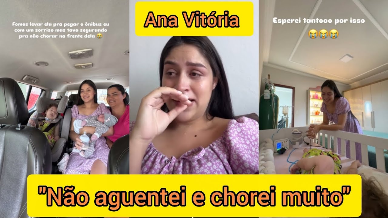 Ana Vitória chorou muito pq sua mãe foi embora 