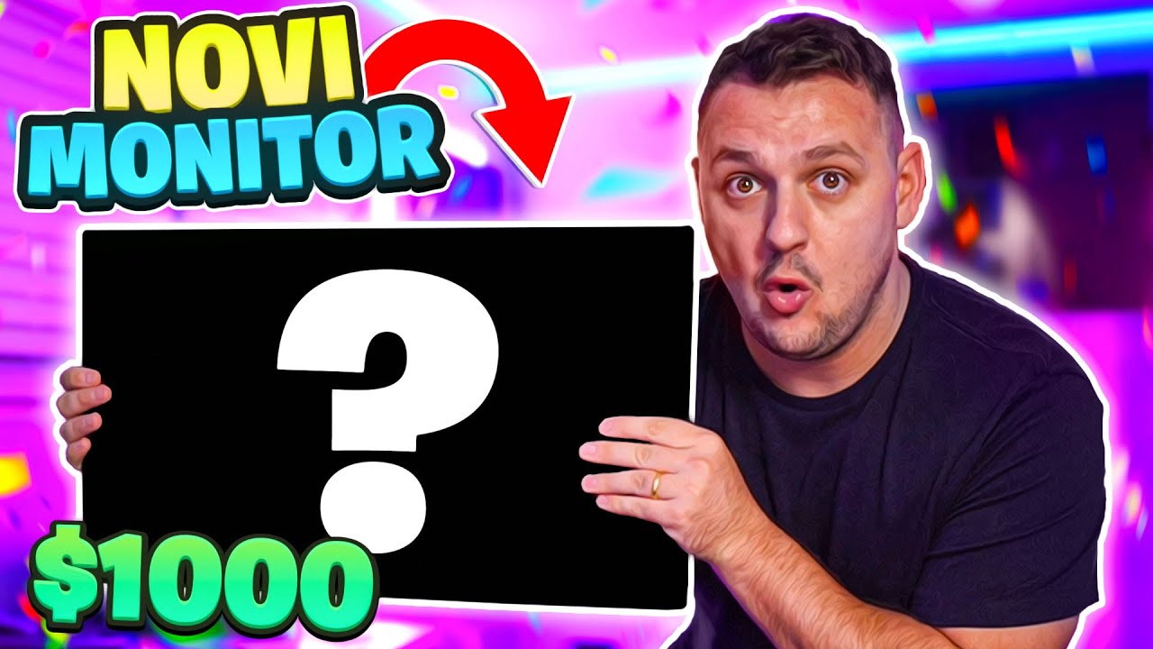 MOJ NOVI GAMING MONITOR OD $1,000!!!!! MALI SETUP TOUR! NAJBOLJI MONITOR TRENUTNO ZA GAMING!!!