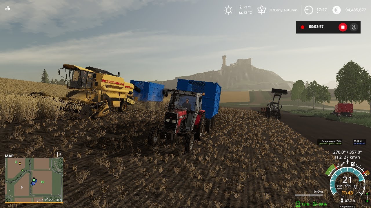 PATOZLU BİÇERDÖVER İLE HARMAN YAPIYORUZ. MASSEY FERGUSON 277G VE MASSEY FERGUSON 285S