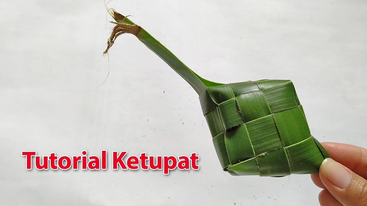 cara mudah membuat ketupat dari daun kelapa