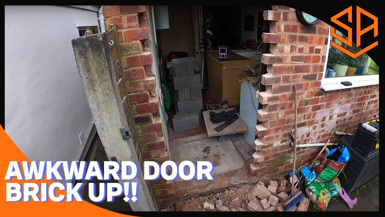 BRICKING UP AN AWKWARD BACK DOOR!!
