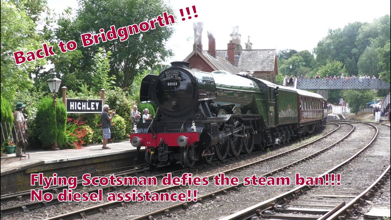 Flying Scotsman, 60103!!! Massive crowds!!!! GRAND reopening! Severn Valley Railway!! 26th July 2025
