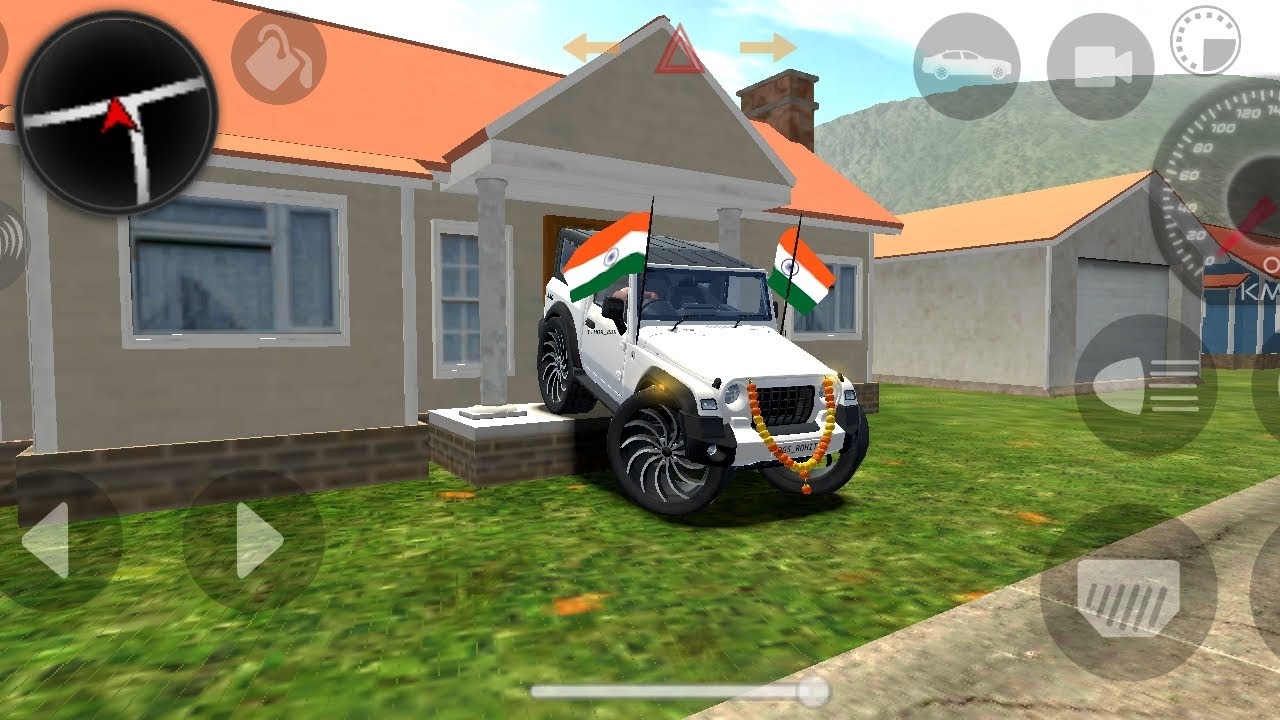 Modified Mahindra Thar 😈 games || white Thar interesting gameplay 