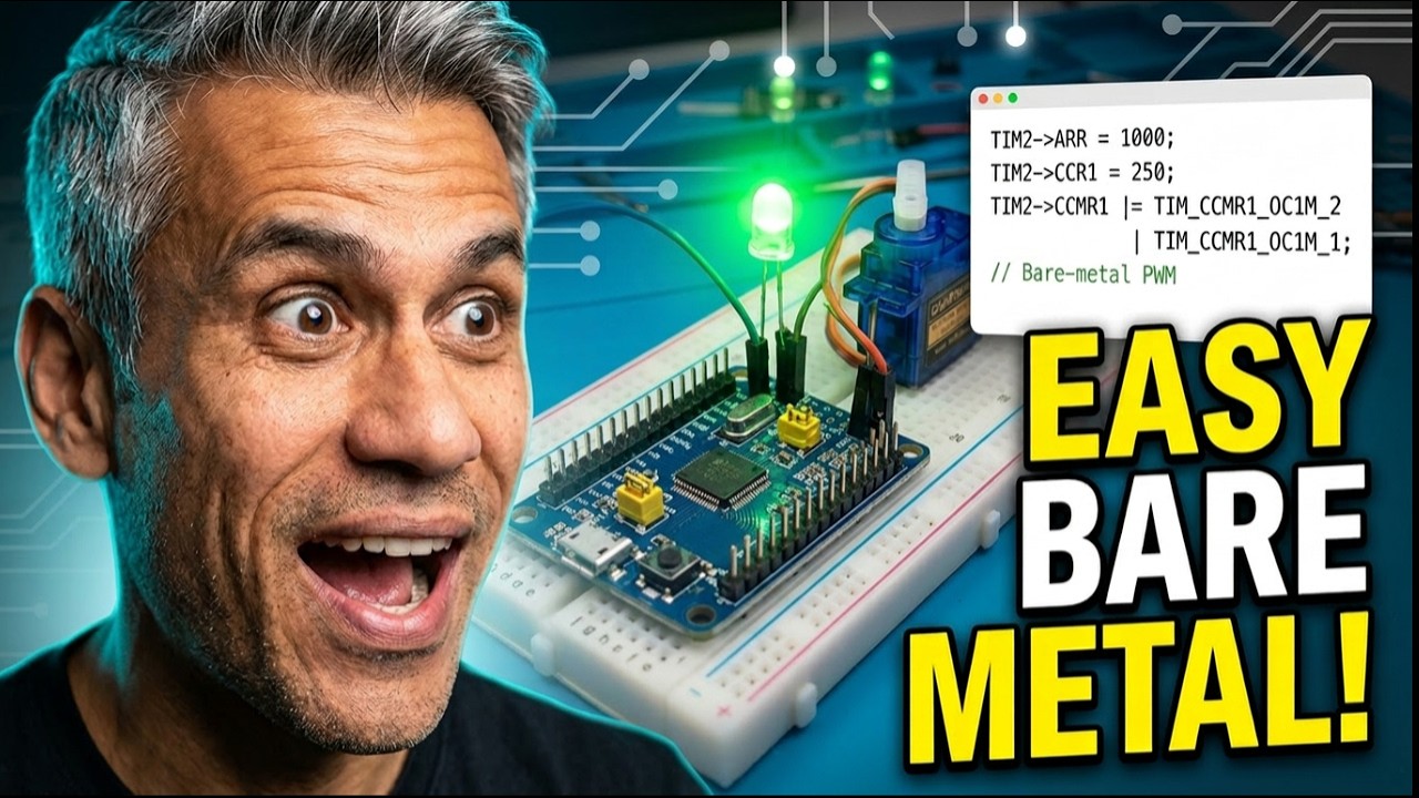 Bare-Metal STM32 PWM: LED Dimming & Motor Control