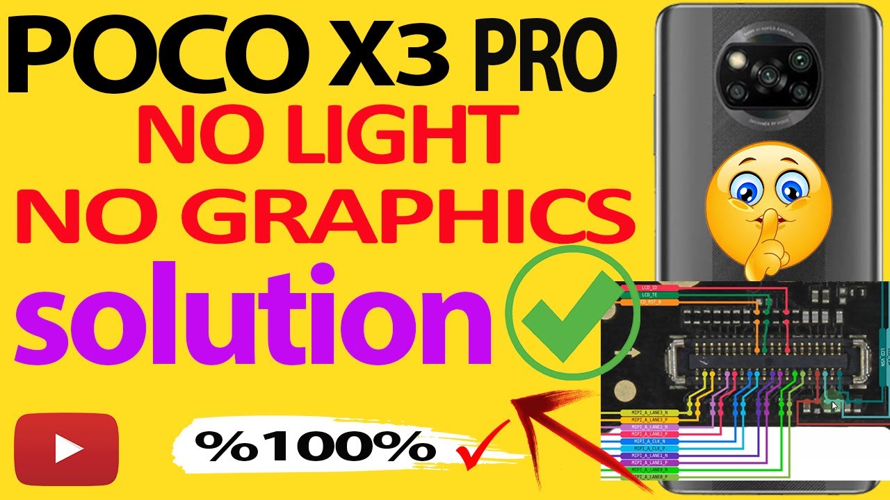 POCO X3 PRO display light solution || no display graphics solution %1000%..ok