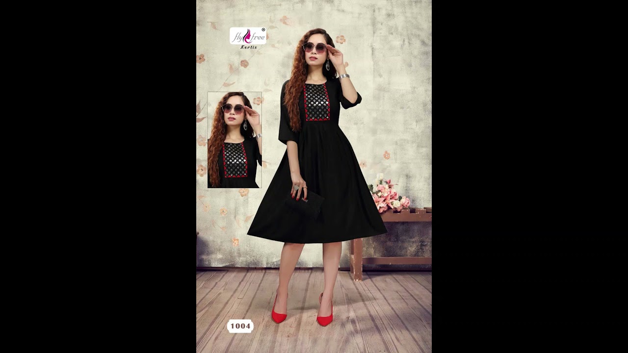Rohini Fly Free Anarkali Kurtis 14 Kg Reyon Sequence Work Long 44 Inch Party Wear Manufacturer
