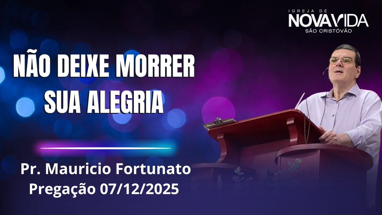 Não deixe morrer sua alegria
