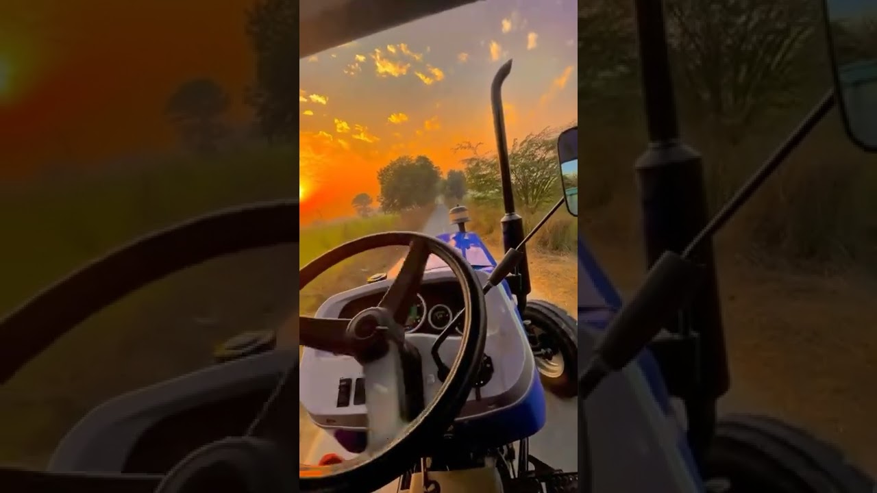 😎desi tractor driving status and Punjabi song #trending #song#attitude #tractor#desi