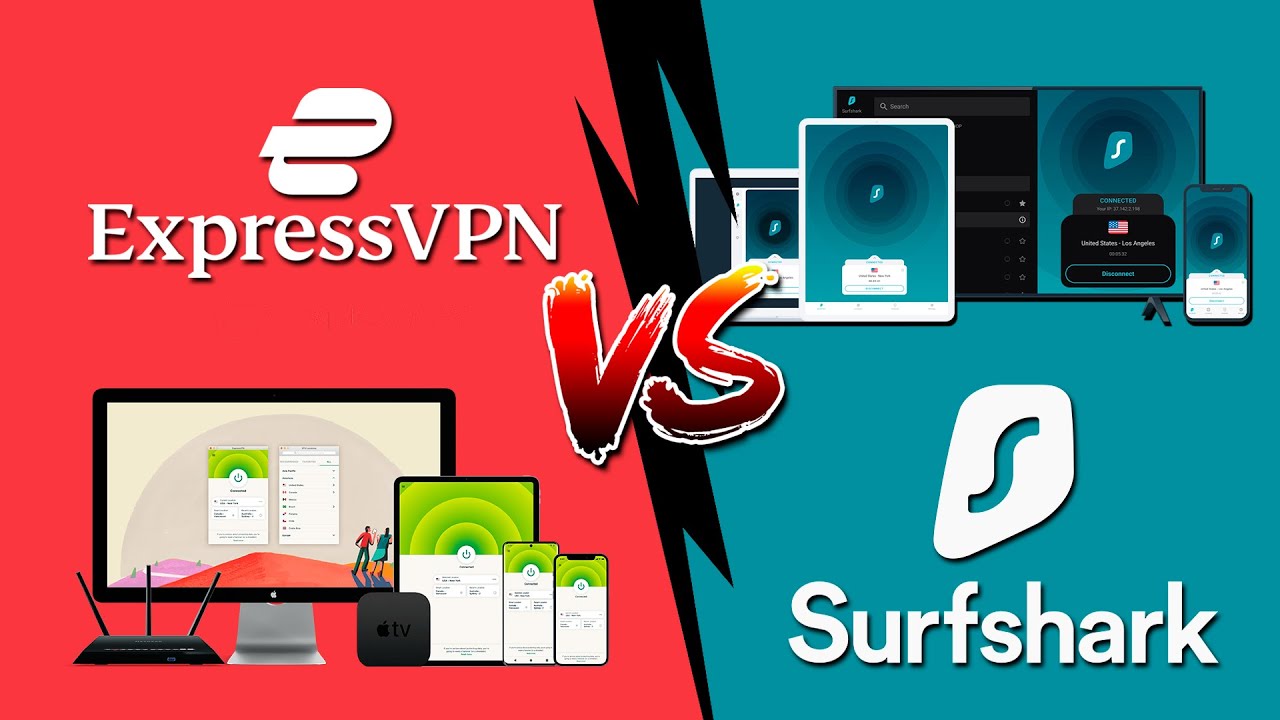 SURFSHARK ПРОТИВ EXPRESSVPN 2023 🔵🔴 Лучше ли Surfshark чем ExpressVPN? Узнайте здесь! ⚔️🥊