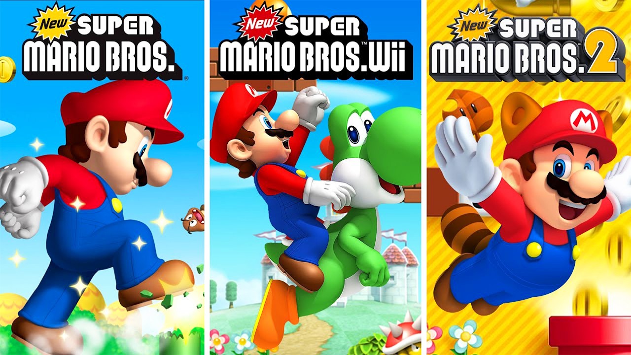New Super Mario Bros. Series - All Games (HD)