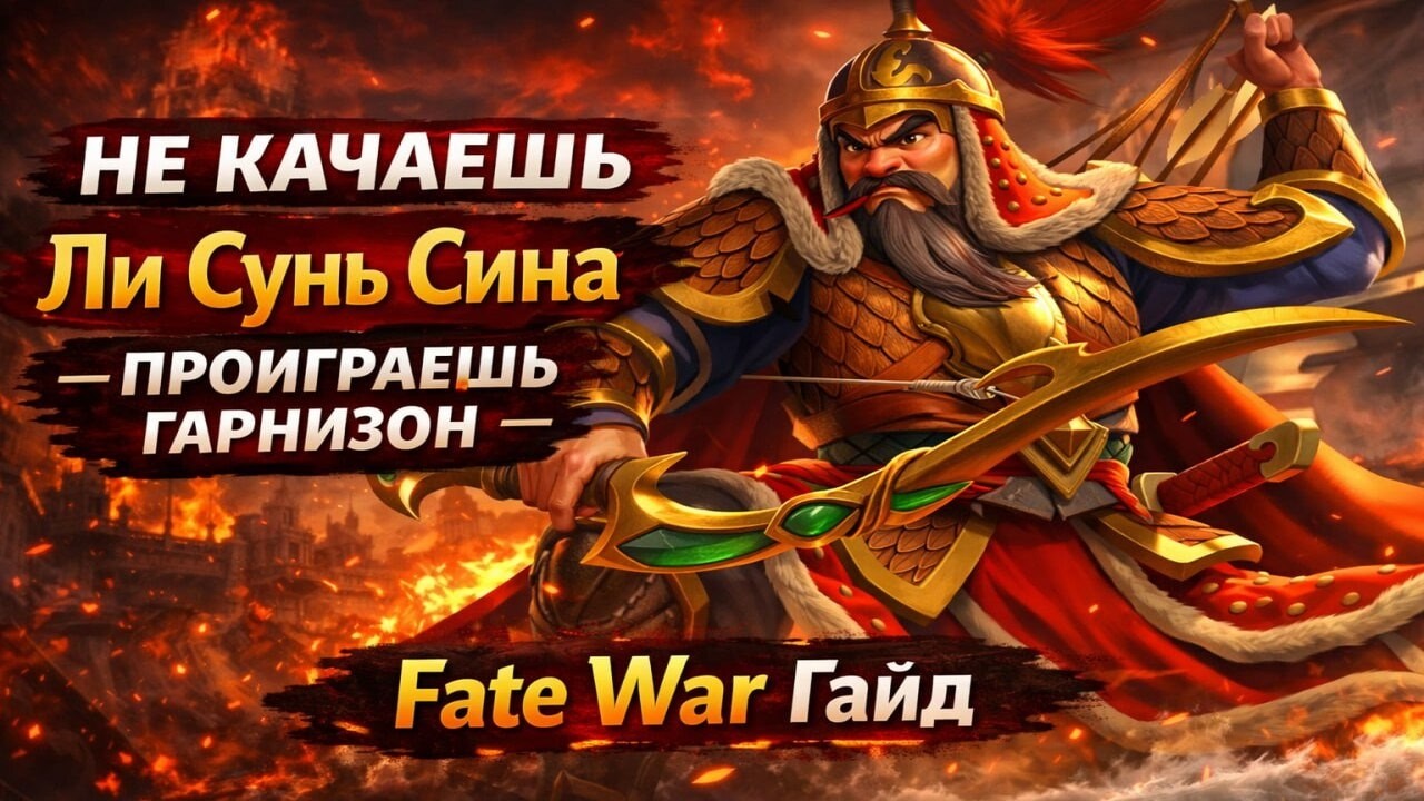 НЕ КАЧАЕШЬ Ли Сунь Сина — ПРОИГРАЕШЬ ГАРНИЗОН | Fate War Гайд