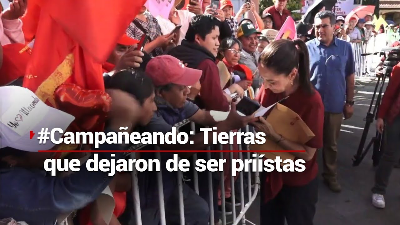 #Campañeando | Sheinbaum enfatizo que Atlacomulco no es del PRI...¡pero la respaldaron los priistas!