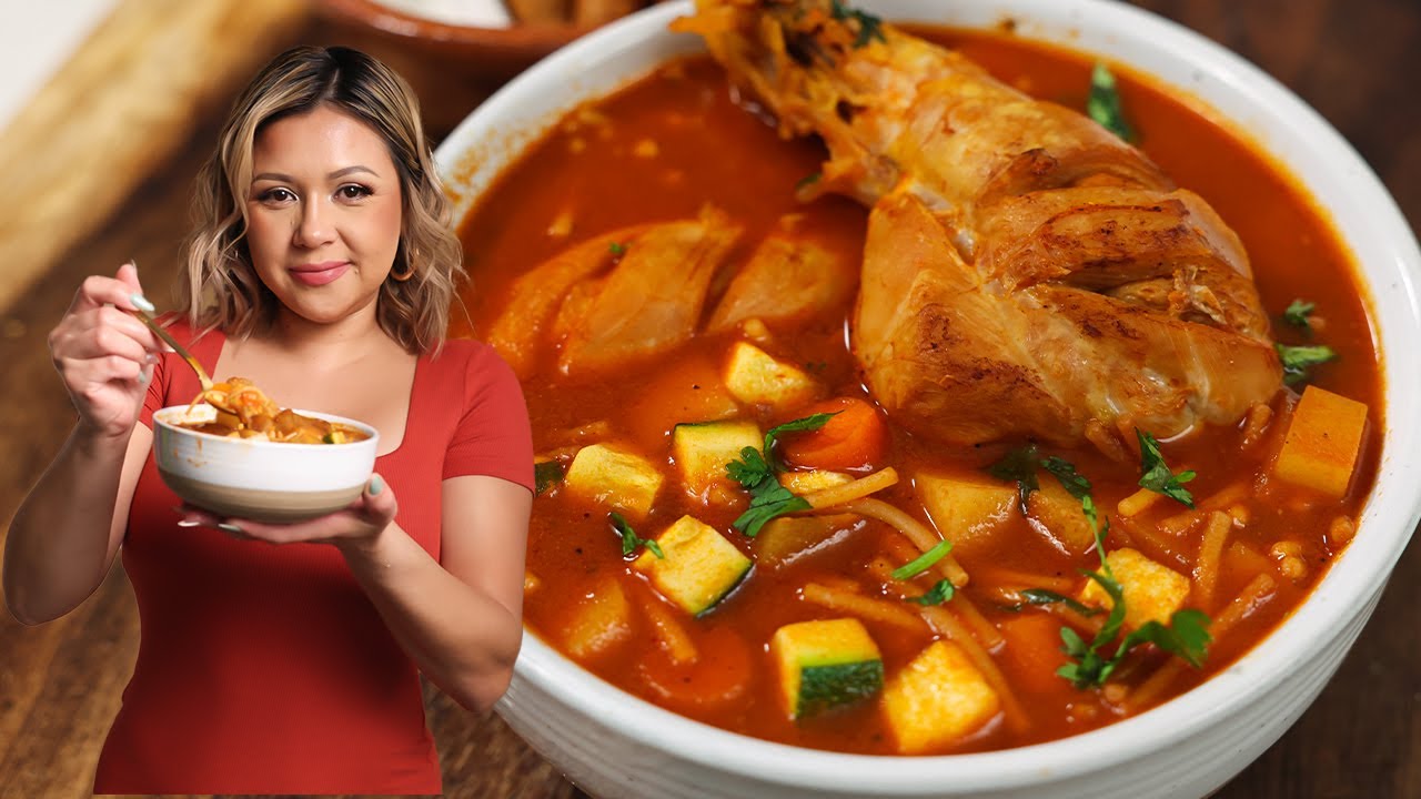 How to make a SOPITA DE POLLO CON FIDEO : Comfort Food for Sick Days with Kids