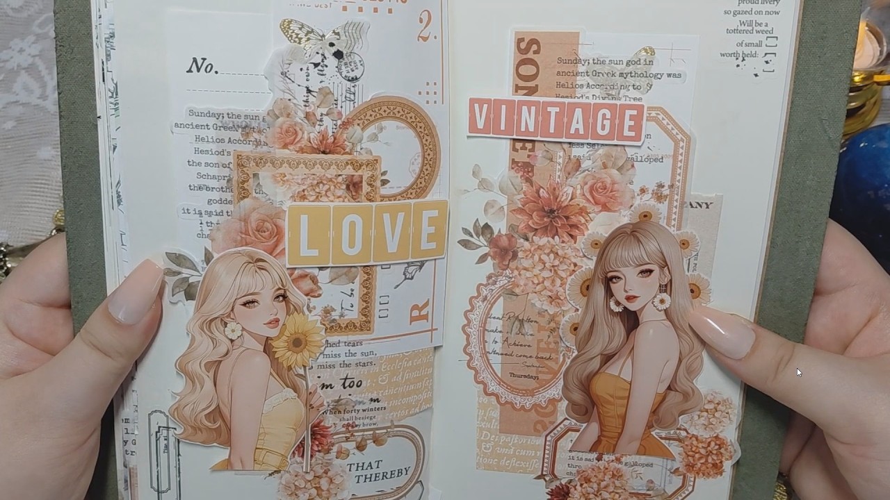 주황색 컬러 듬뿍 감성 다꾸 #journaling #scrapbooking