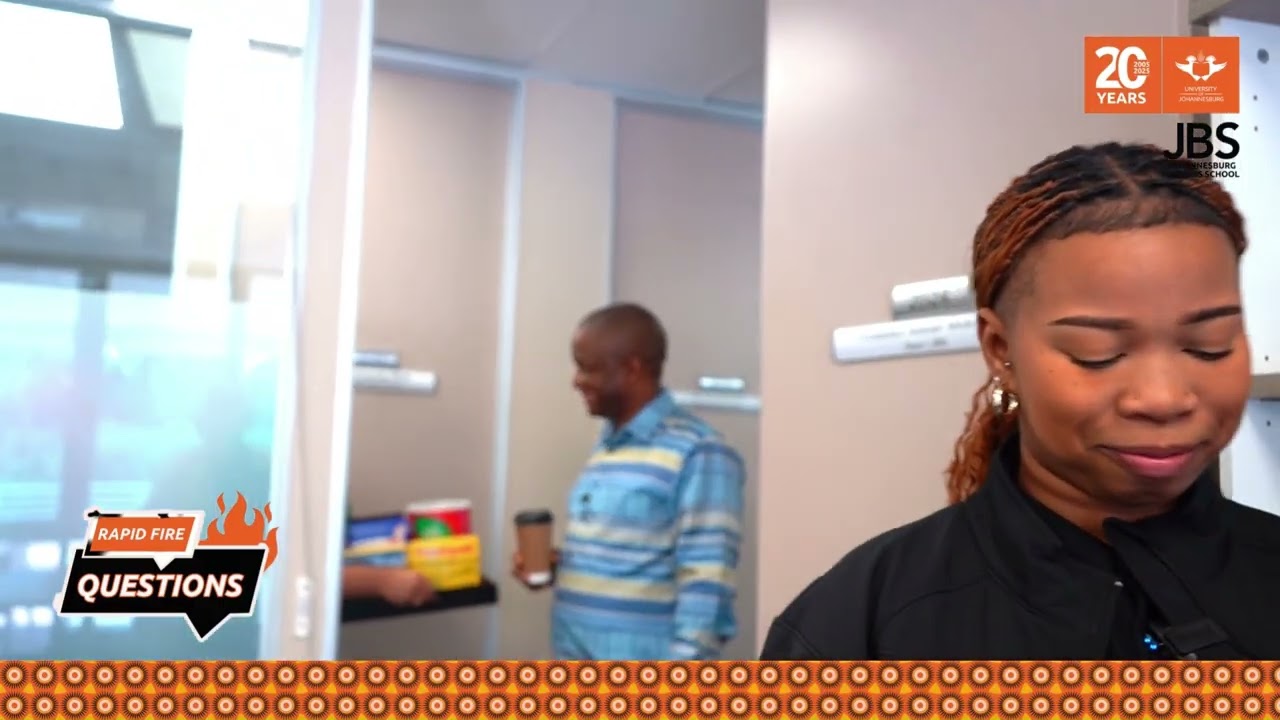 Rapid Fire Questions - Professor Alistair Mokoena