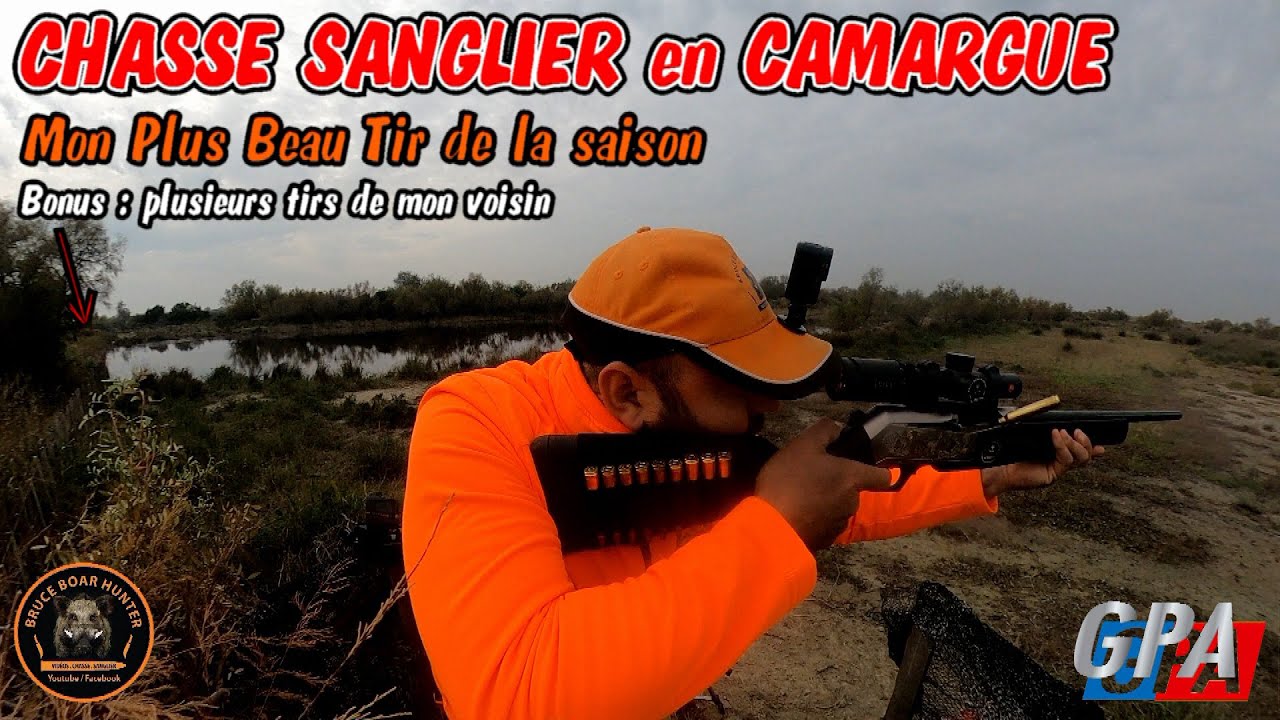 CHASSE SANGLER : Battue en Camargue , mon plus beau tir de la saison