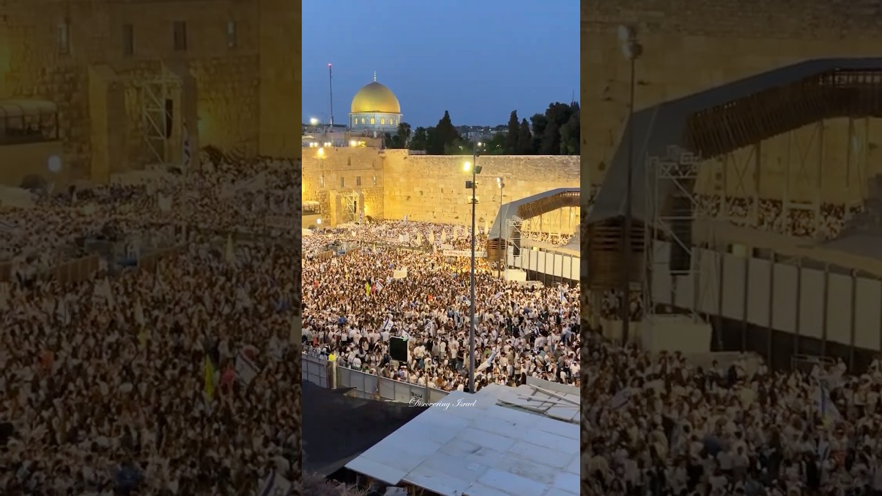 Jerusalem Day celebrations at the Western Wall in the Old City of Jerusalem, Israel 2025
