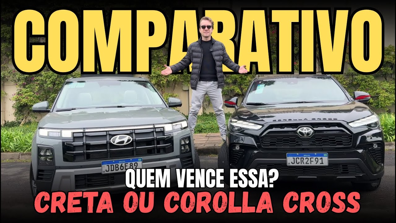 Comparativo: CRETA VS COROLLA CROSS. Qual o Melhor Até 200 MIL? Qual Merece o SEU DINHEIRO? Confira!