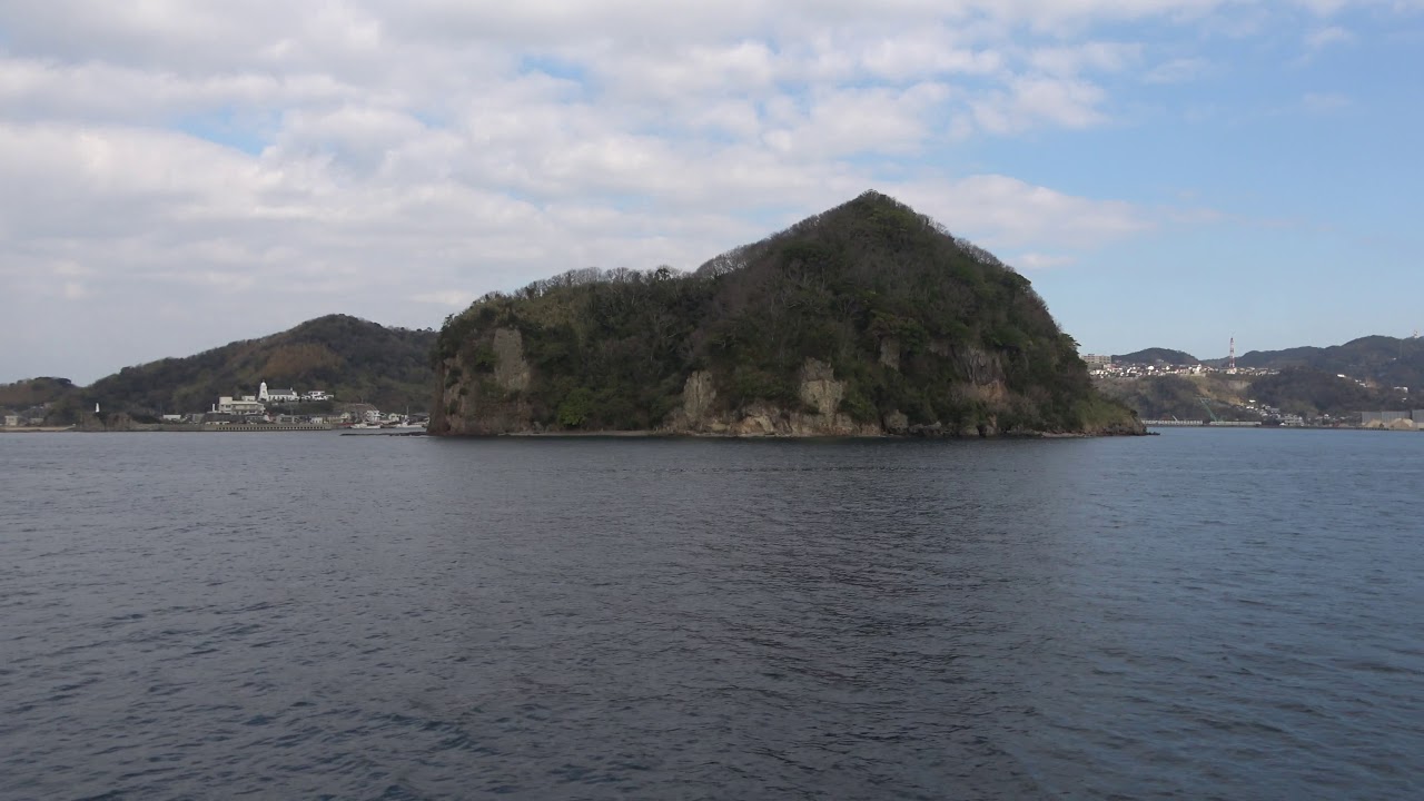 (4K) 軍艦島觀光船 軍艦島(端島)至長崎沿途風景