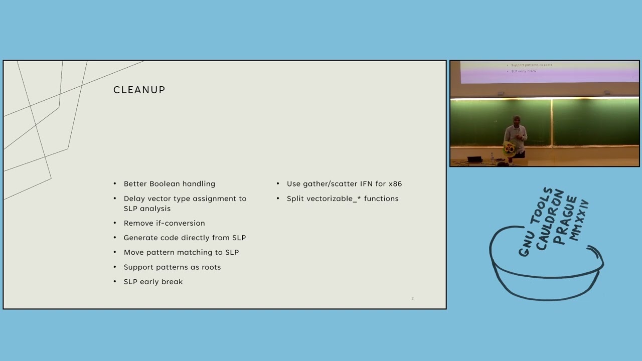 Tamar Christina, Richard Biener: Vectorizer BoF - GNU Tools Cauldron 2024